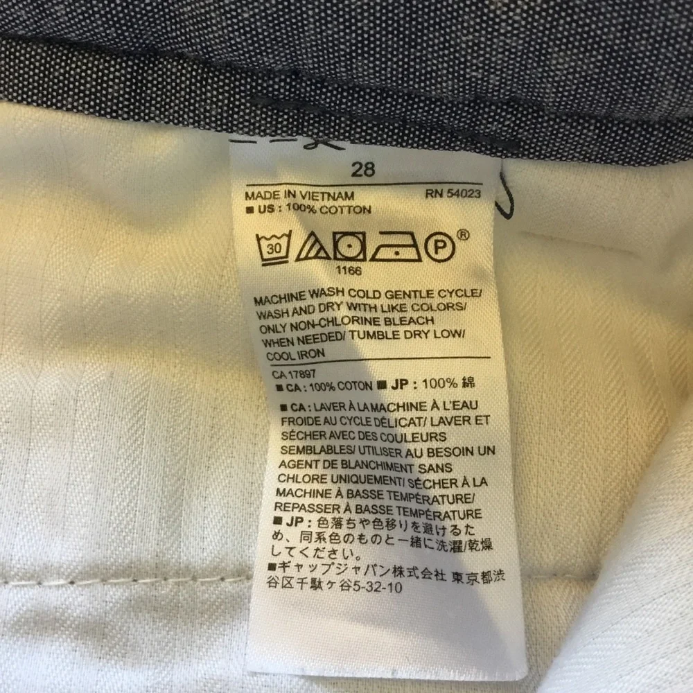 Banana Republic Light Gray Seersucker Aiden Shorts